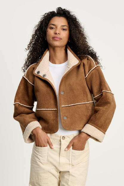 KELLY LUXE SHERPA REVERSIBLE JACKET