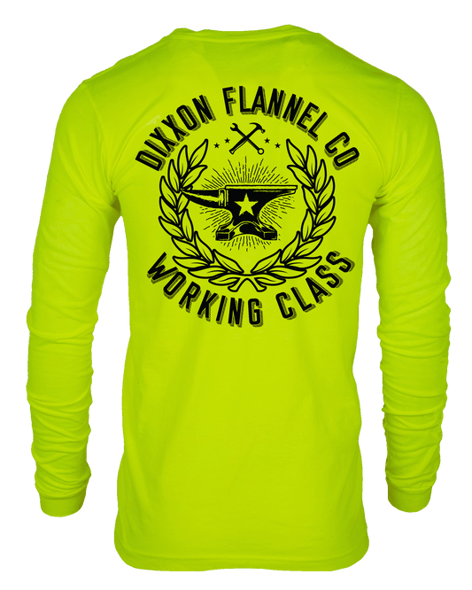 Makers Hi Vis Long Sleeve T-Shirt - Safety Yellow