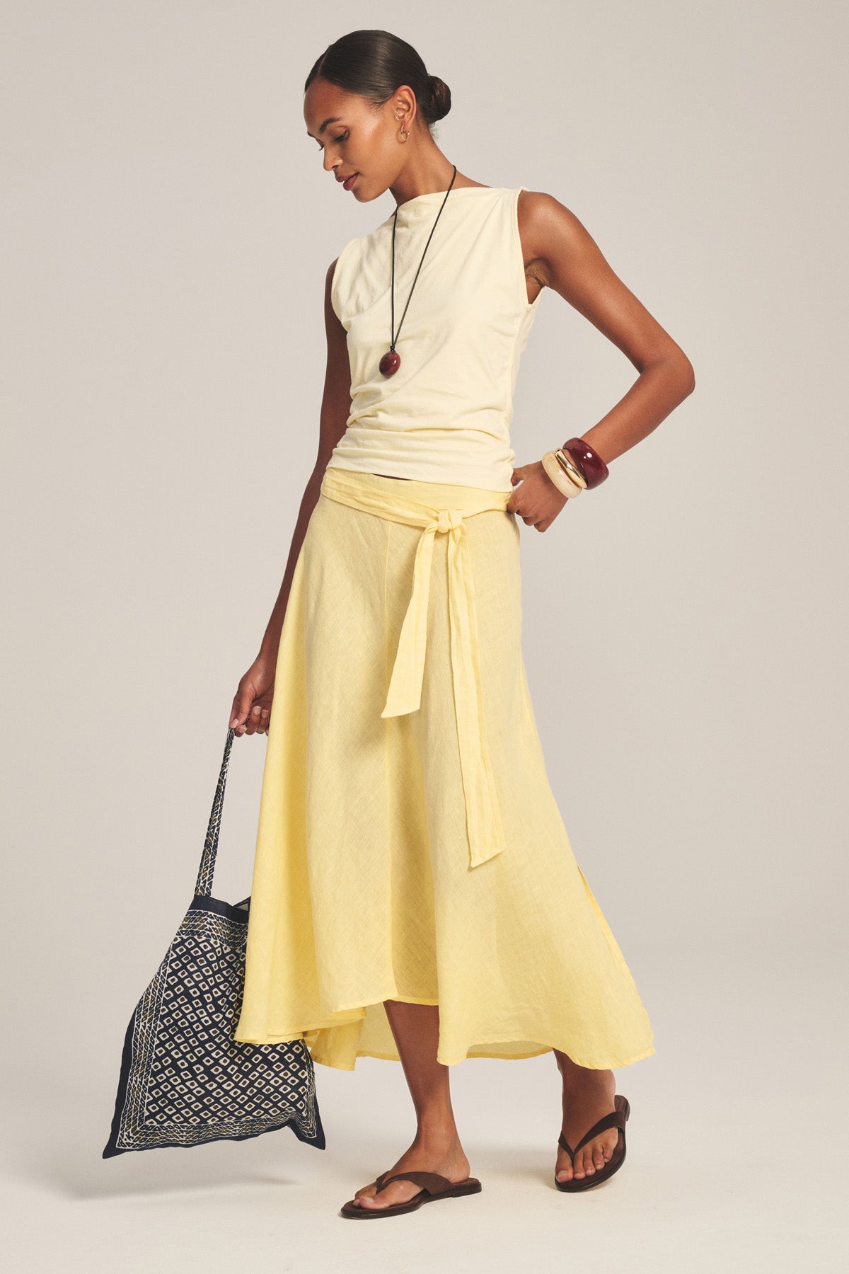 MALINA LINEN SKIRT