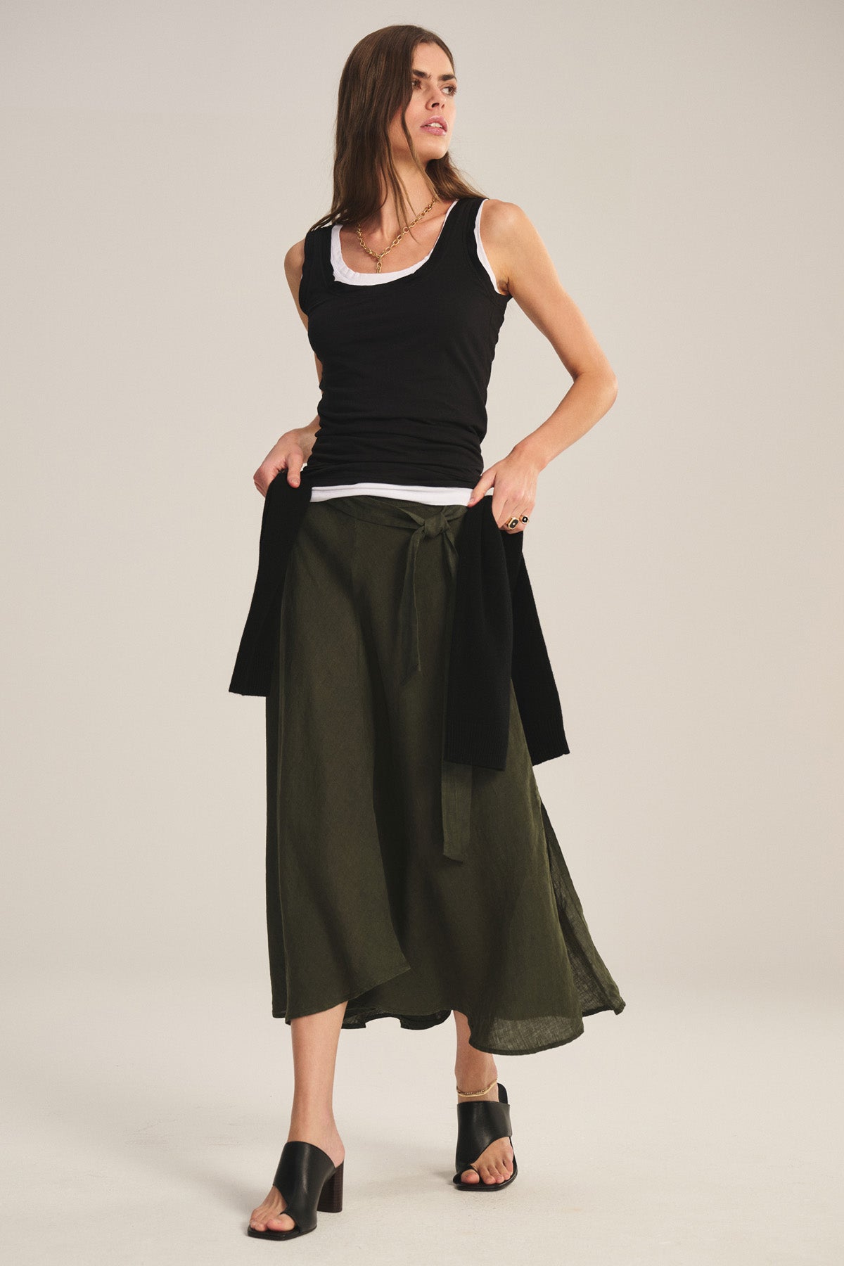 MALINA LINEN SKIRT
