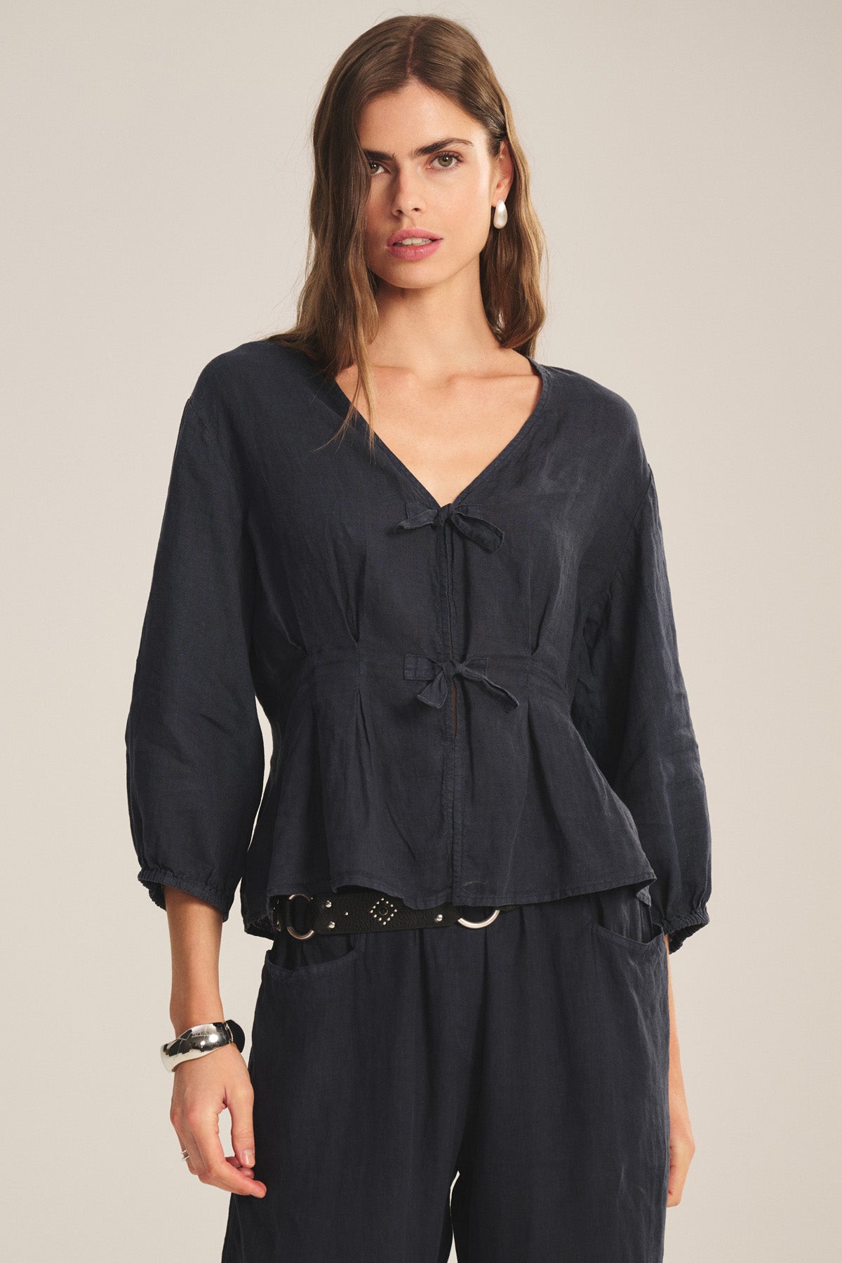 MARTHA LINEN TOP