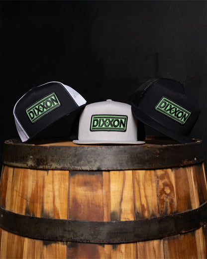 New Wave Flat Bill Trucker Snapback - Black & Green
