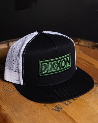 New Wave Flat Bill Trucker Snapback - Black & Green