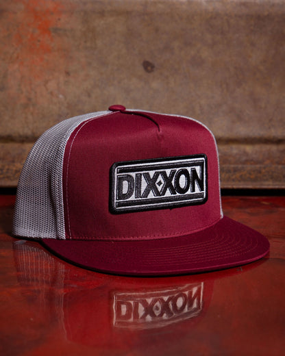 New Wave Flat Bill Trucker Snapback - White & Black