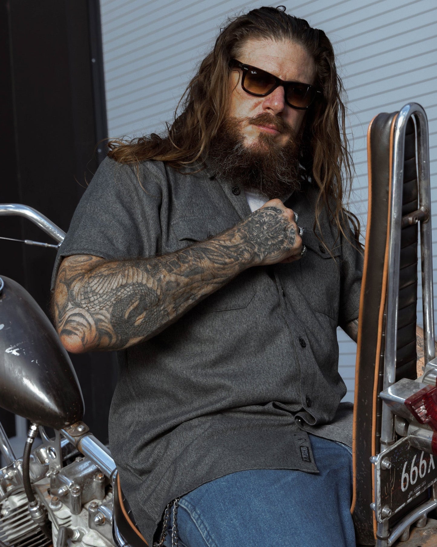 Obsidian Short Sleeve Flannel