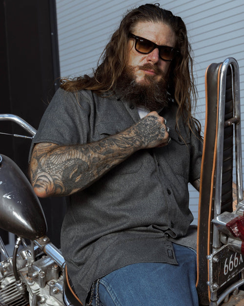 Obsidian Short Sleeve Flannel