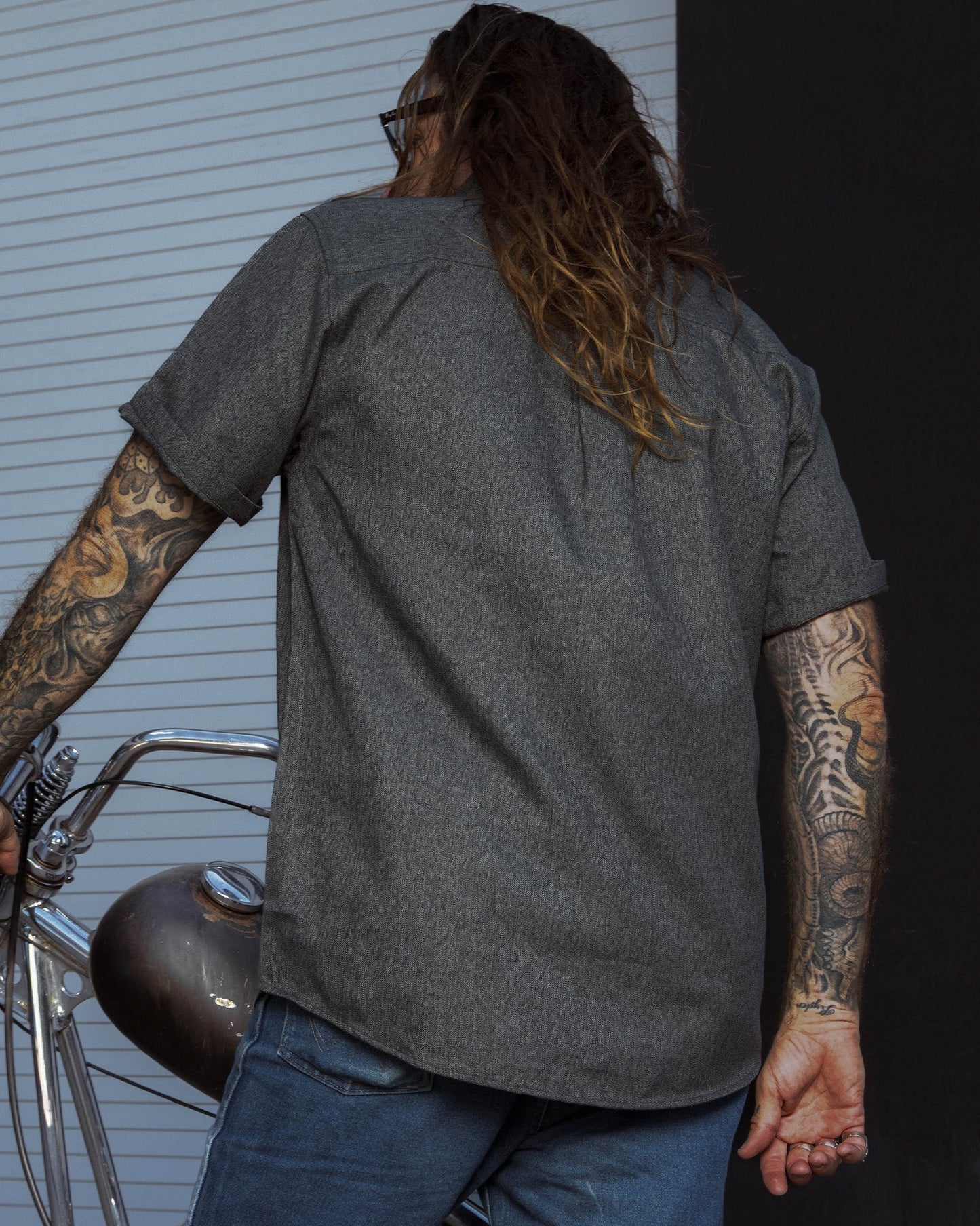 Obsidian Short Sleeve Flannel