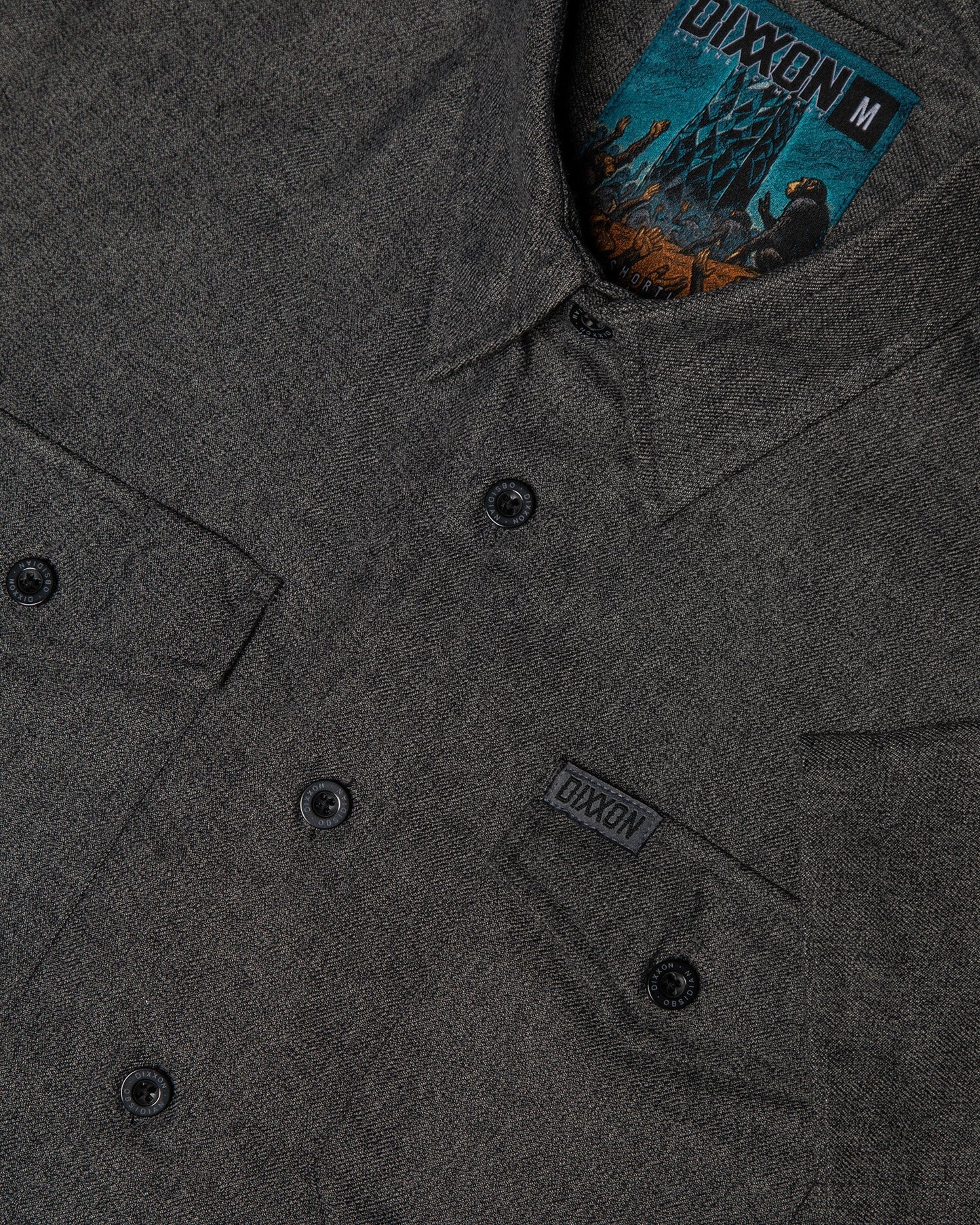 Obsidian Short Sleeve Flannel