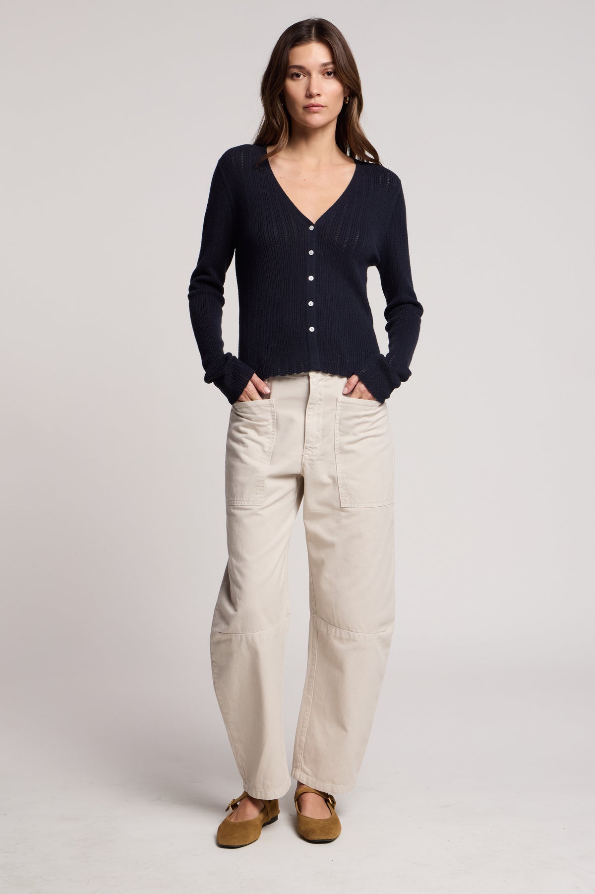 OTTILIE POINTELLE CARDIGAN