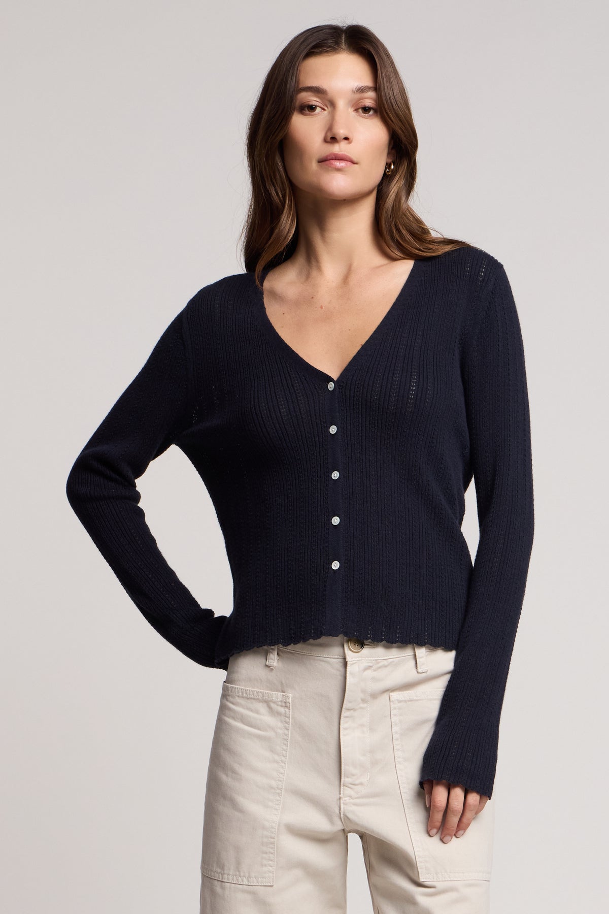 OTTILIE POINTELLE CARDIGAN