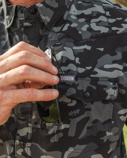 Outdoorsman Performance Long Sleeve - Black Camo