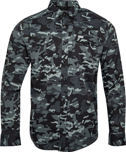 Outdoorsman Performance Long Sleeve - Black Camo