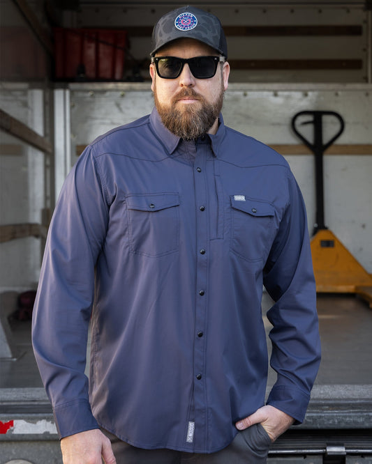 Outdoorsman Performance Long Sleeve - Navy
