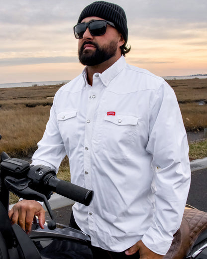 Outdoorsman Performance Long Sleeve - White