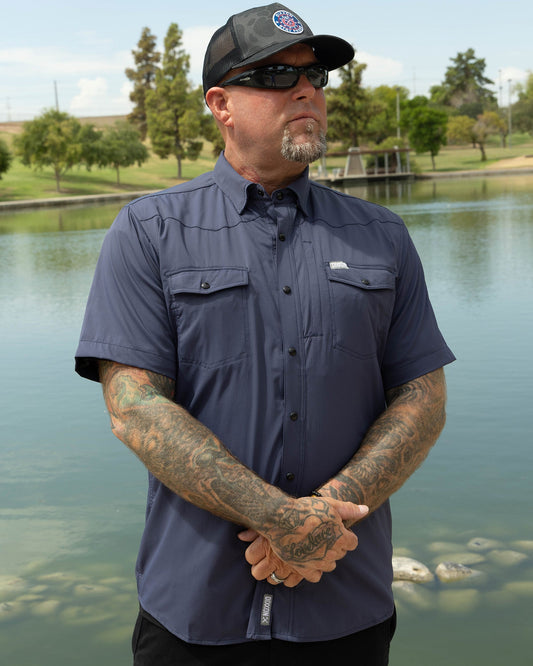 Outdoorsman Performance Short Sleeve - Navy