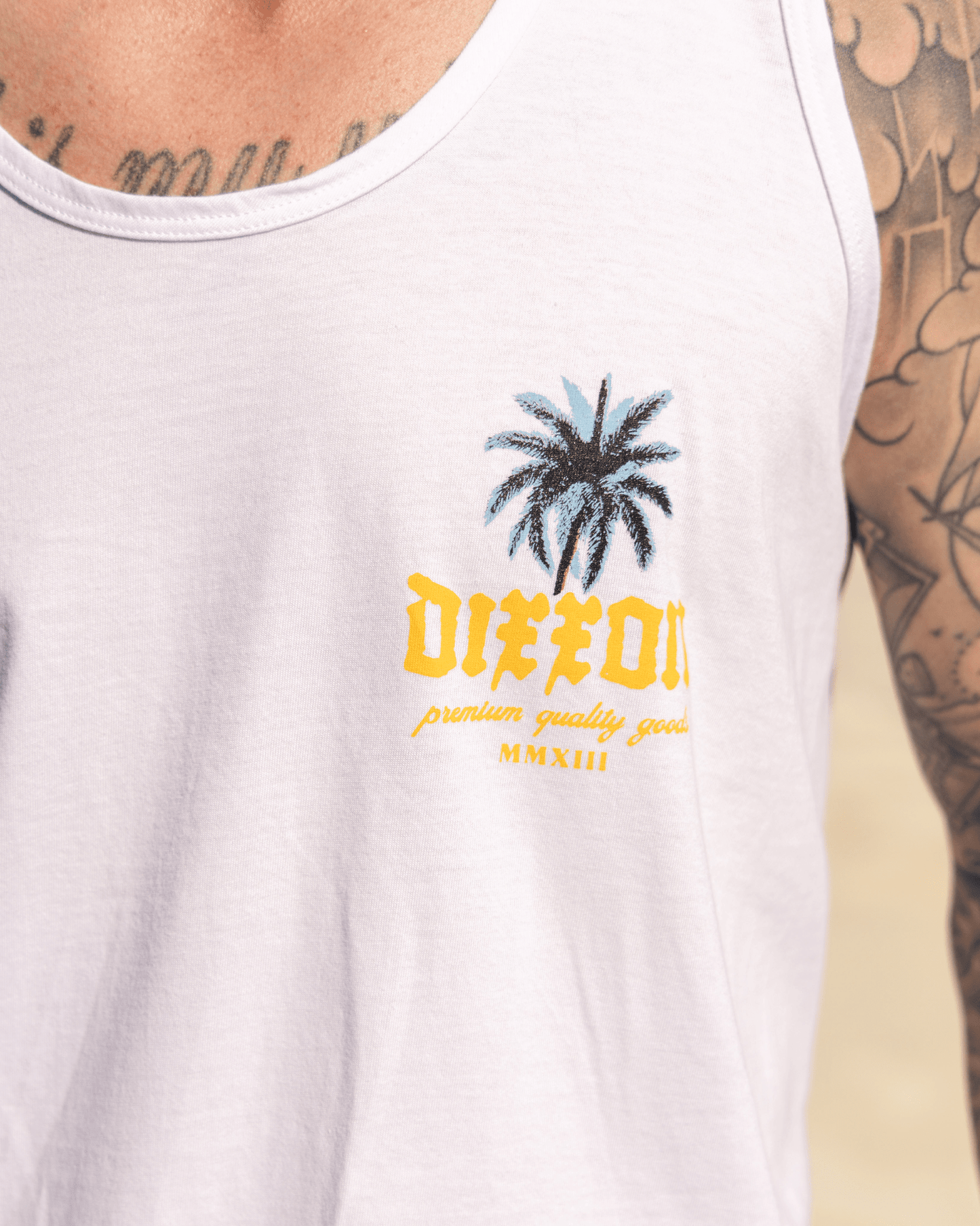 Palms Tank - White