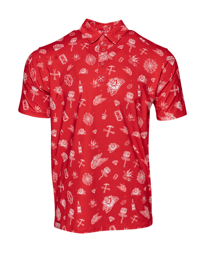 Party Boy Party Polo - Red