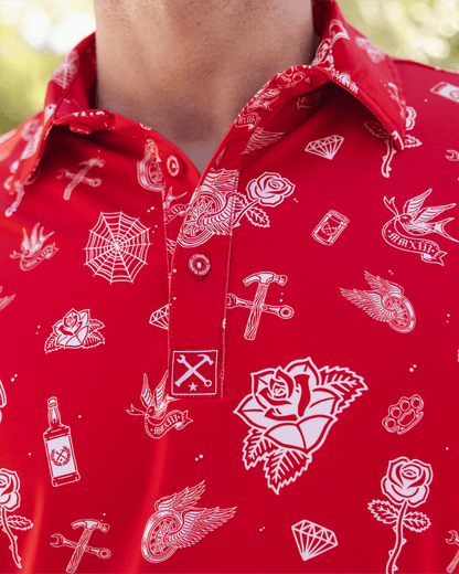Party Boy Party Polo - Red