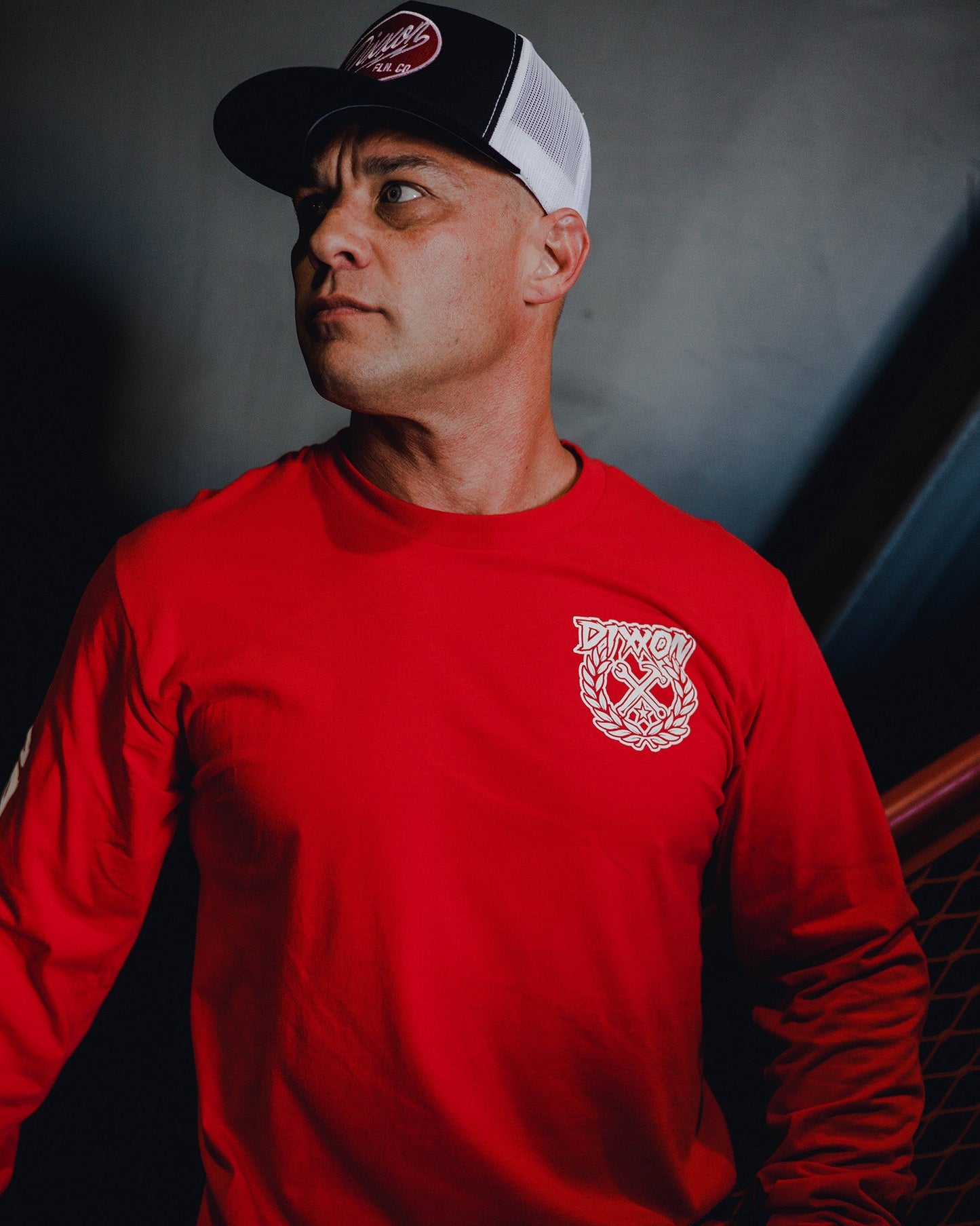Party Crest Long Sleeve T-Shirt - Red