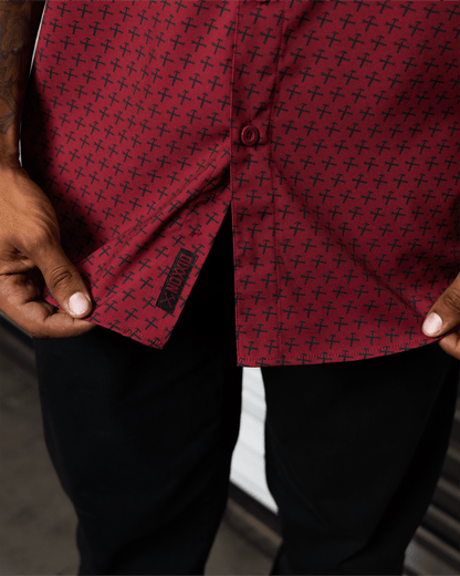 Party Hammers Party Shirt - Maroon & Black