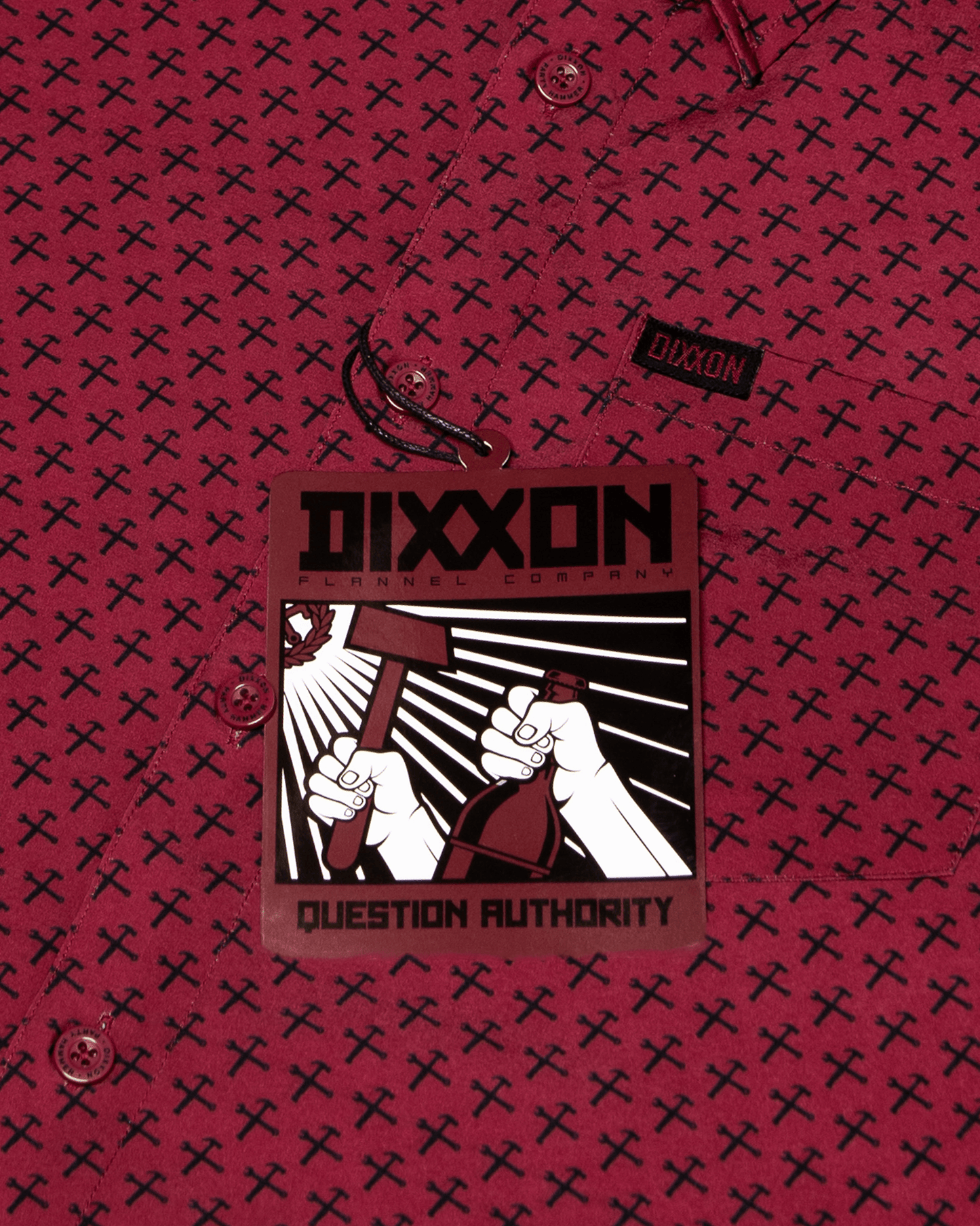 Party Hammers Party Shirt - Maroon & Black