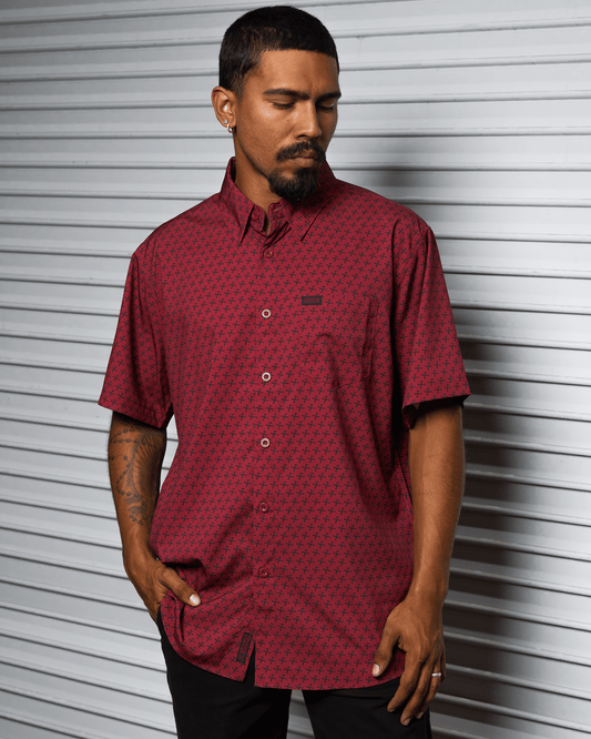 Party Hammers Party Shirt - Maroon & Black