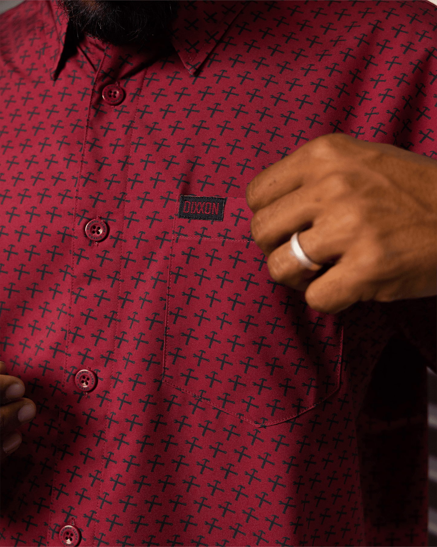 Party Hammers Party Shirt - Maroon & Black