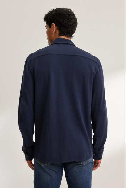 GIORGIO PIQUE BUTTON-UP SHIRT