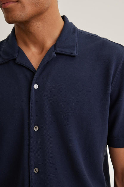 MARTYN PIQUE BUTTON-UP SHIRT