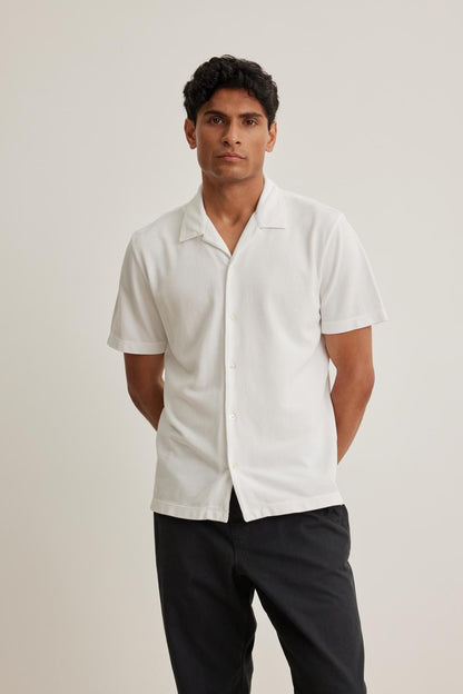 MARTYN PIQUE BUTTON-UP SHIRT