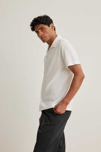 MARTYN PIQUE BUTTON-UP SHIRT