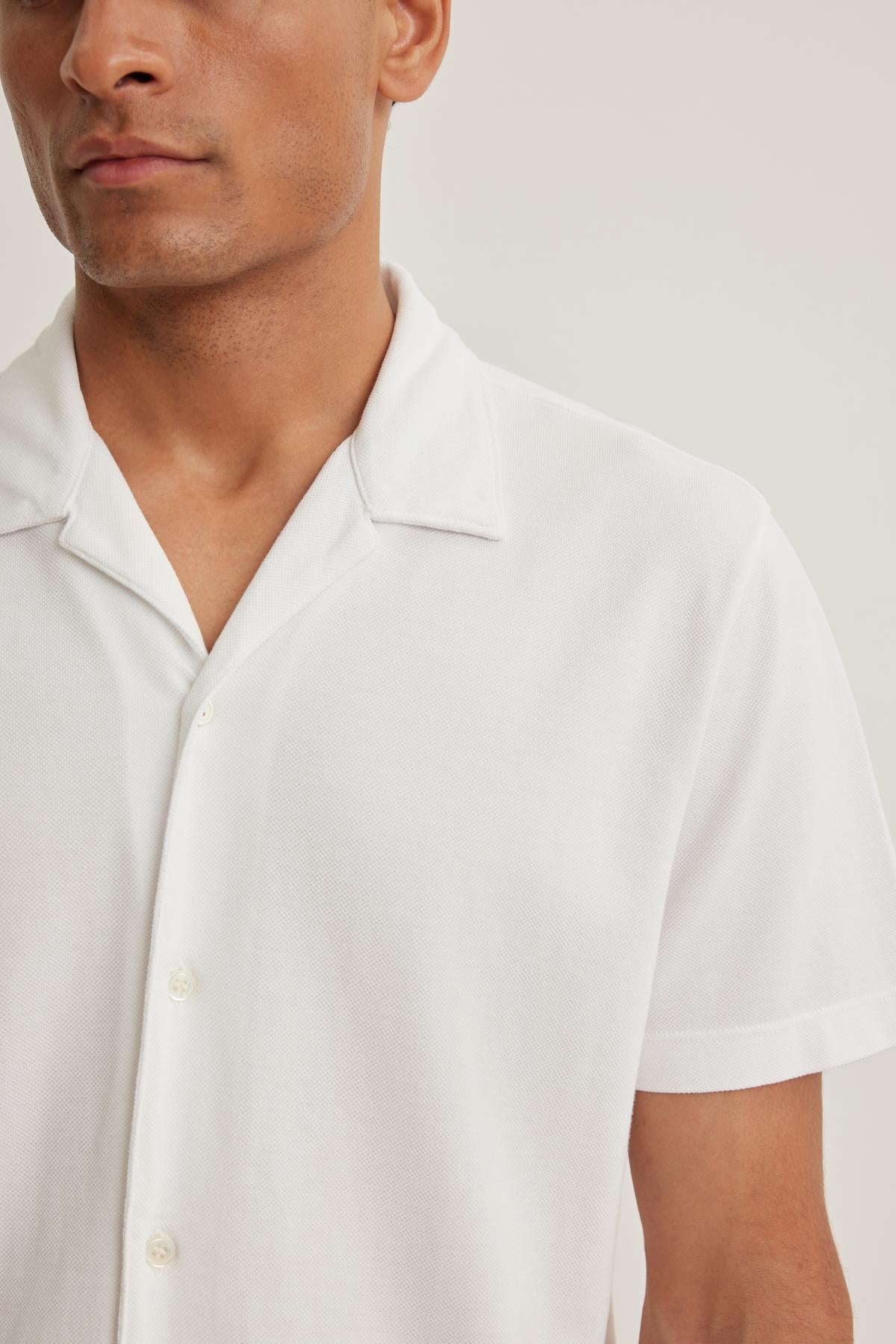 MARTYN PIQUE BUTTON-UP SHIRT