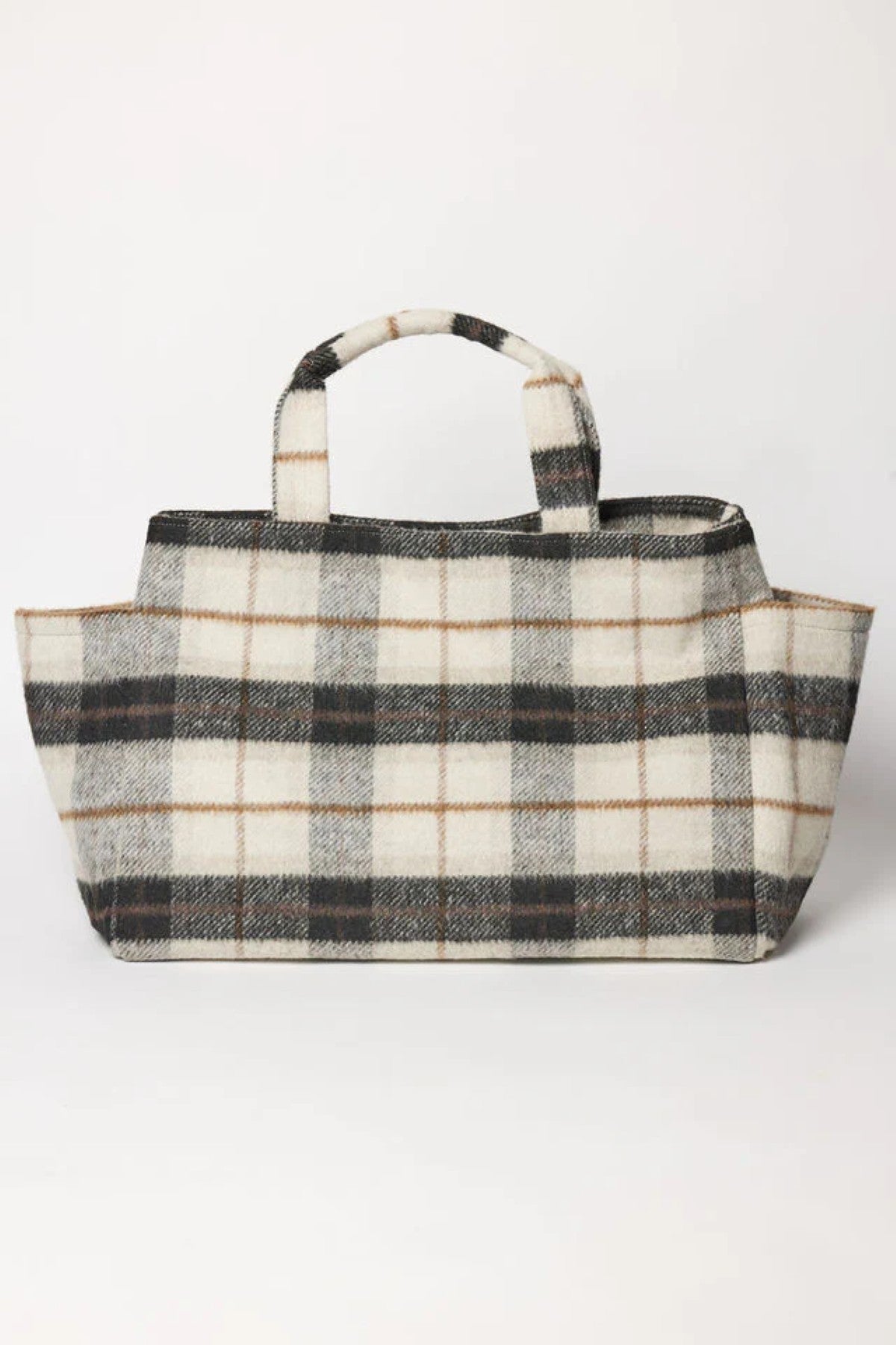 PLAID TOTE