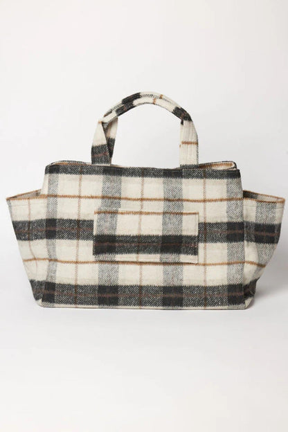 PLAID TOTE