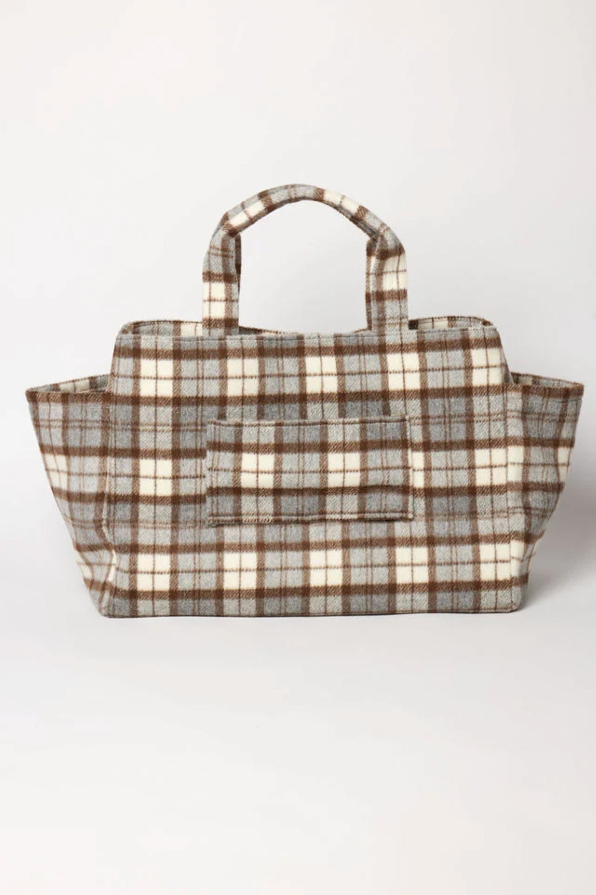 PLAID TOTE