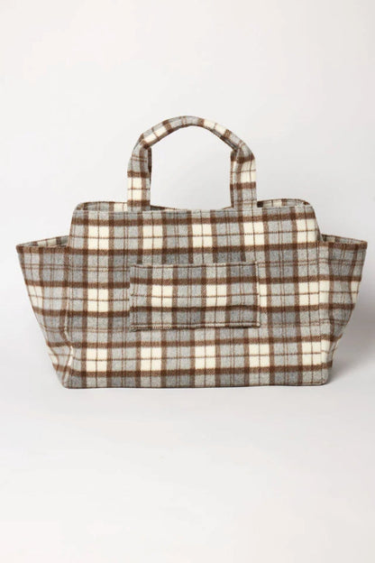PLAID TOTE