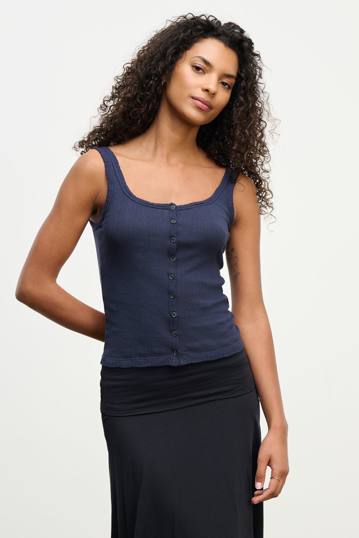 ADELLE POINTELLE TANK TOP