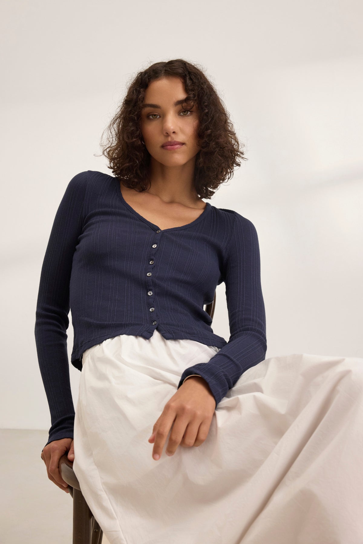 DREW POINTELLE CARDIGAN
