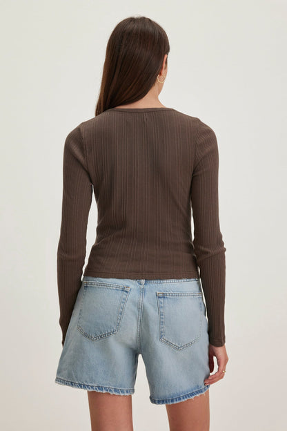 DREW POINTELLE CARDIGAN