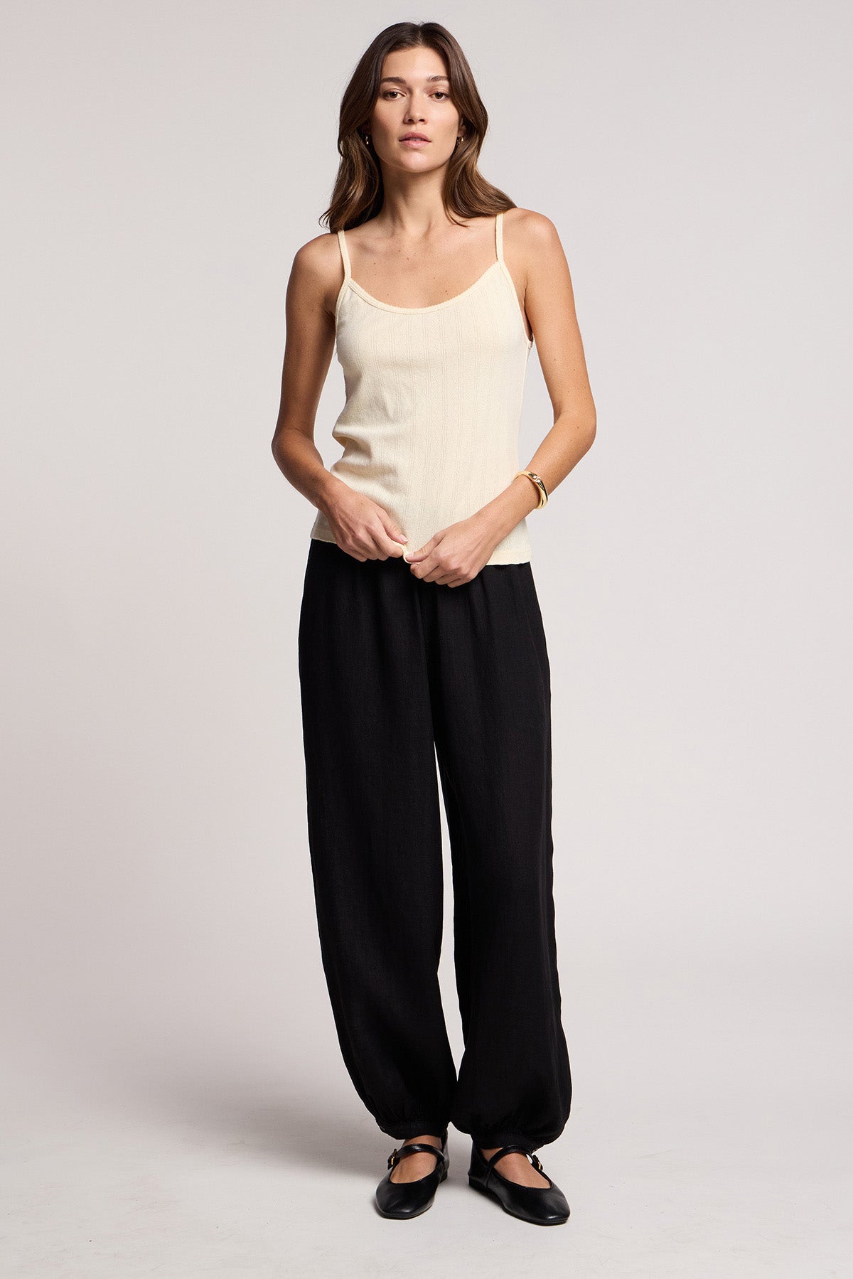 LYNN POINTELLE TANK TOP