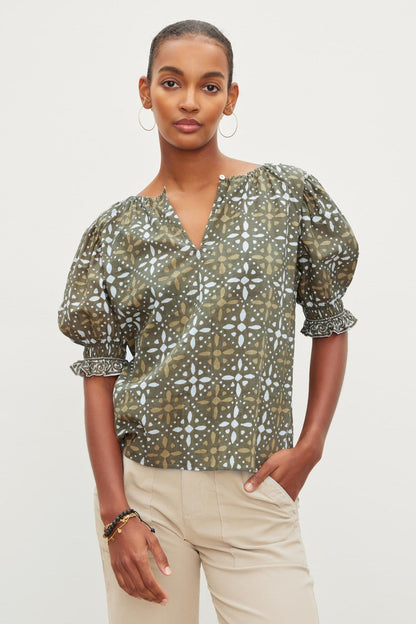 ALEX PRINTED BLOUSE