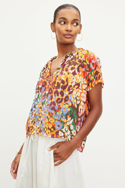 TRIXY PRINTED COCOON TOP