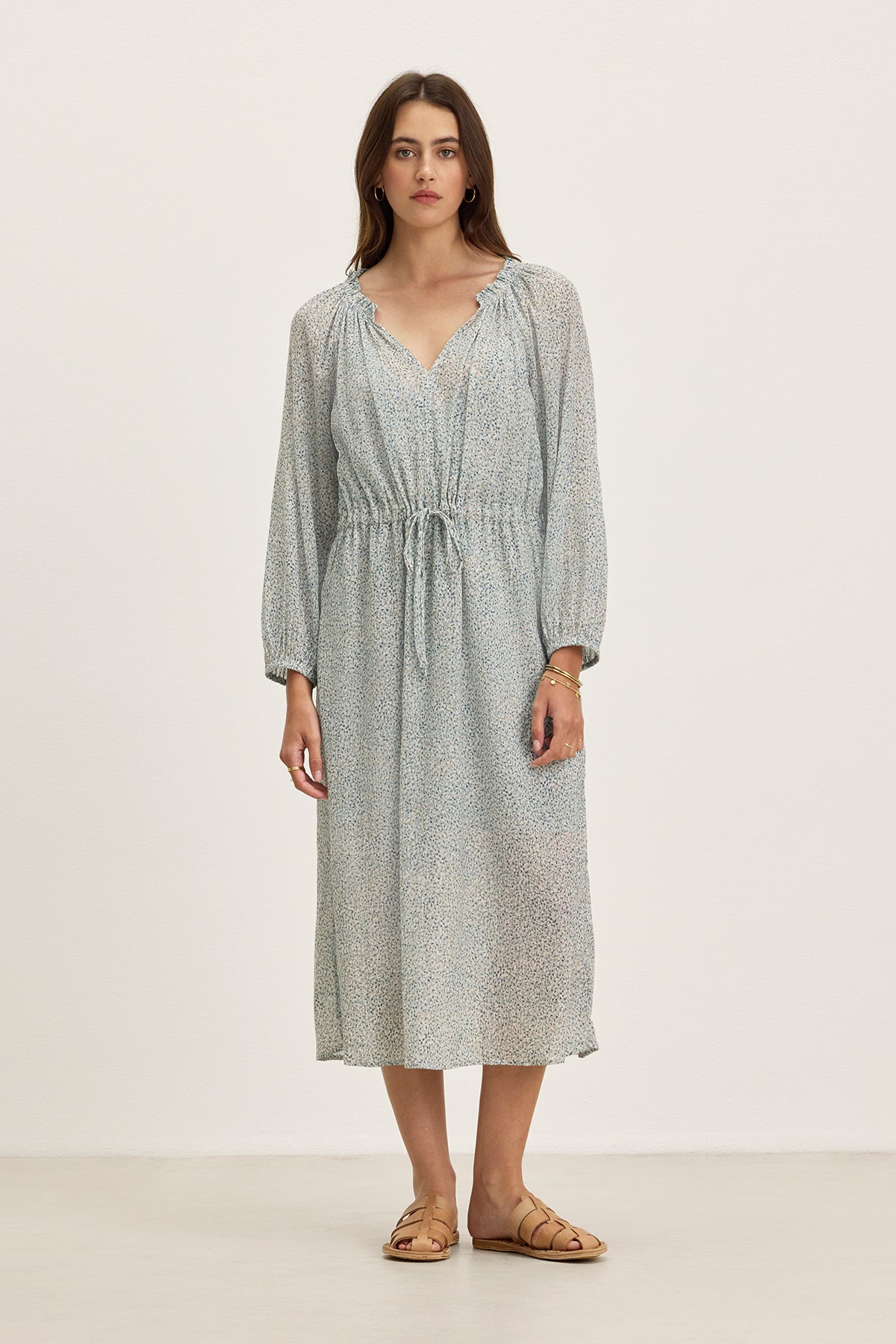 LIMA PRINTED CRINKLE COTTON GAUZE DRESS
