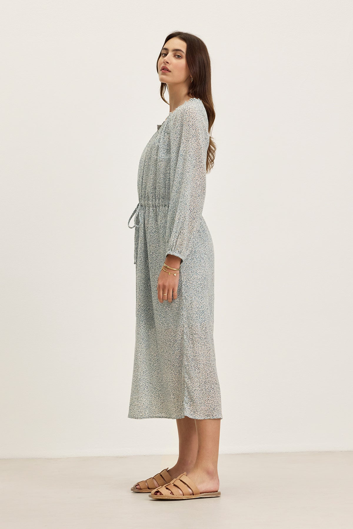 LIMA PRINTED CRINKLE COTTON GAUZE DRESS