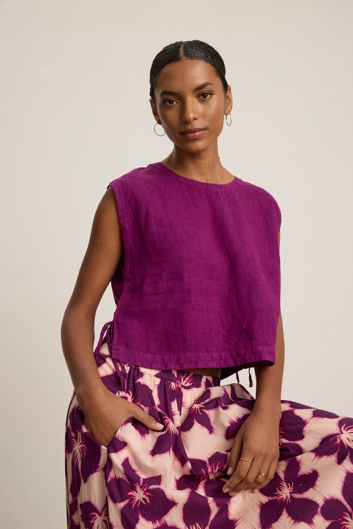 TAVIA LINEN TOP