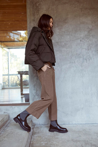 RAYLIN CROPPED PUFFER JACKET