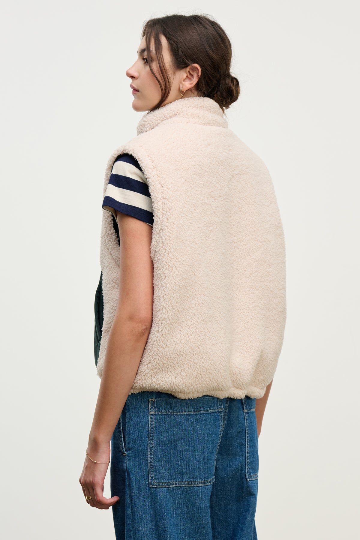 CATHY PUFFER SHERPA REVERSIBLE VEST