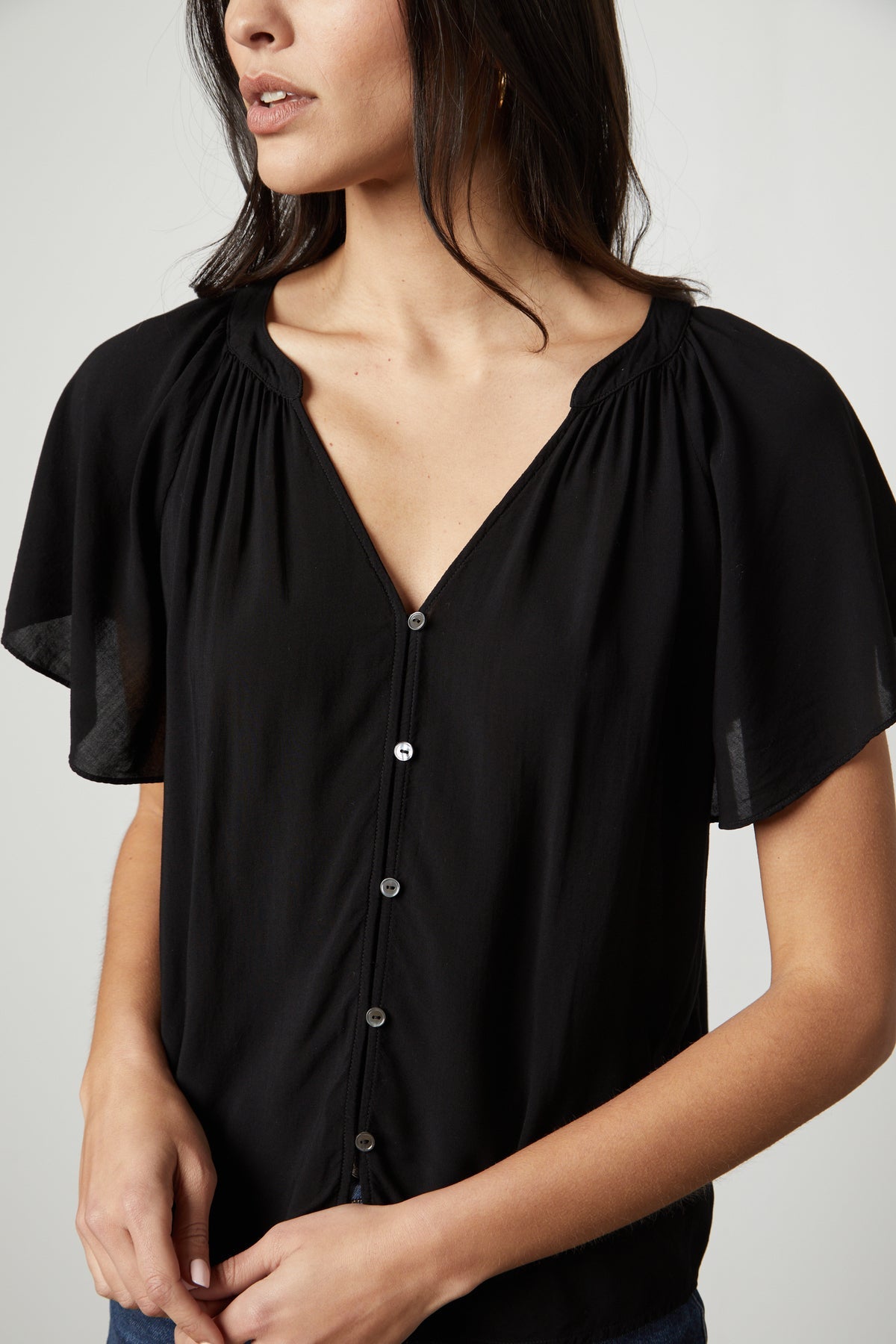 HARLEY FLUTTER SLEEVE TOP