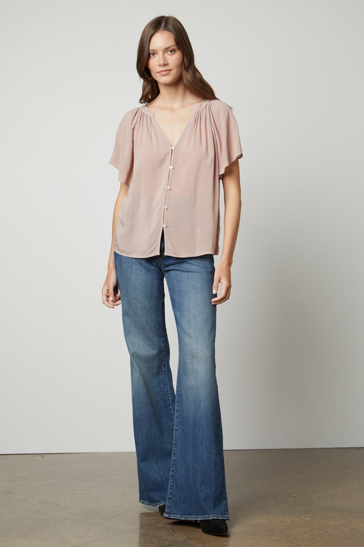 HARLEY FLUTTER SLEEVE TOP