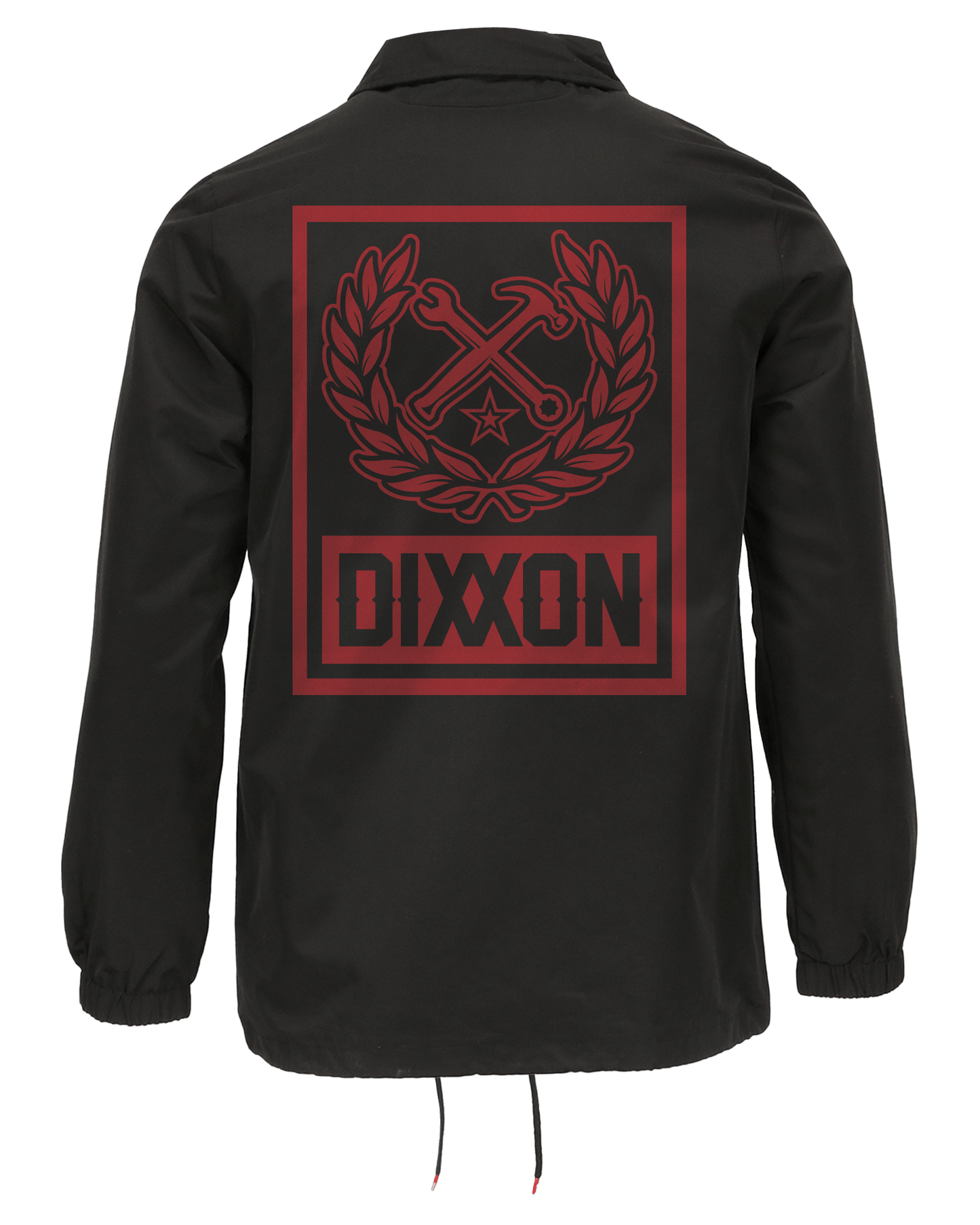 Red Box Crest Coaches Jacket - Black